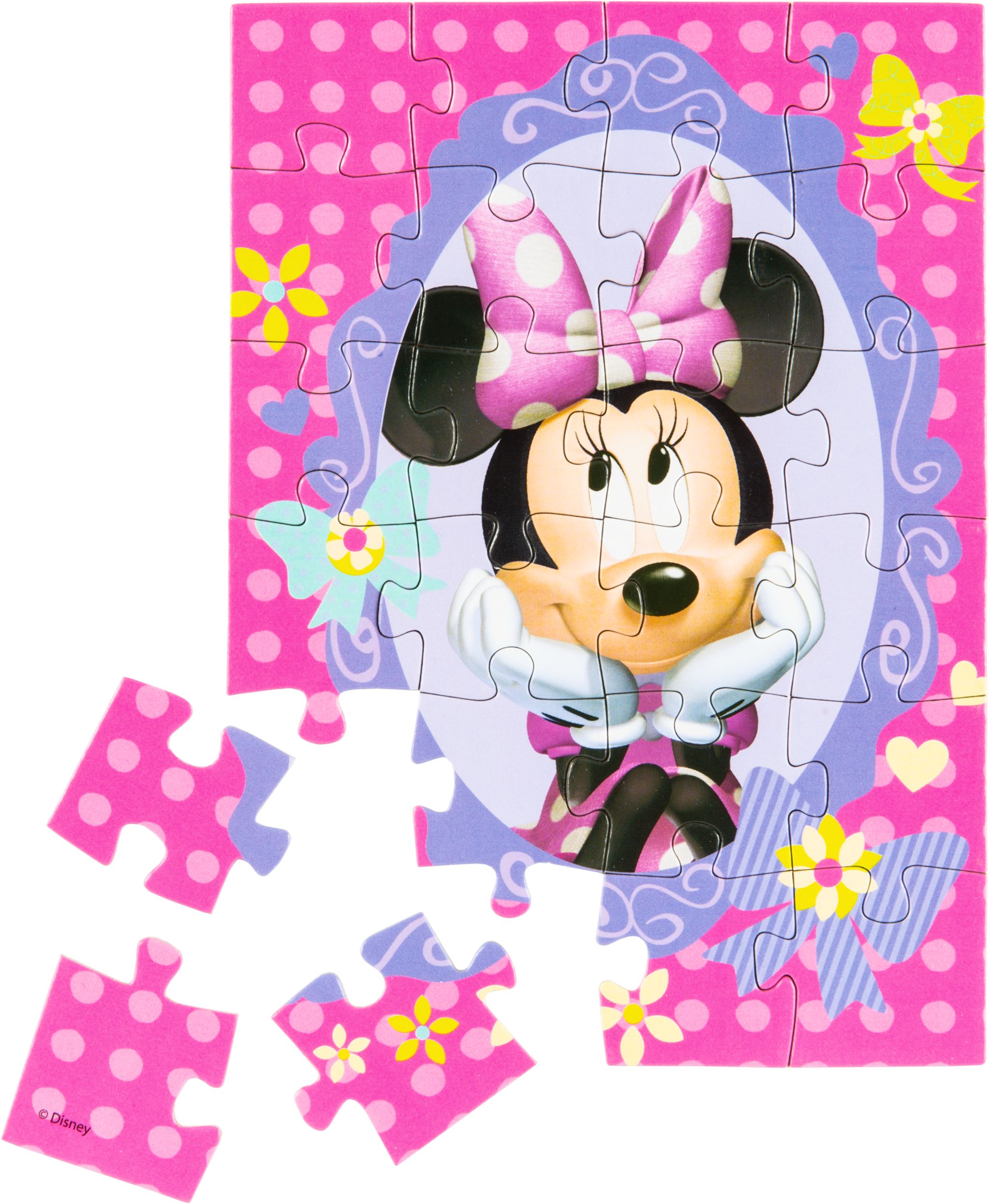 Minnie Mouse Mini Puzzle, 24-pc Overhead_Flat