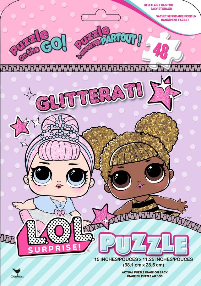 L.O.L. Surprise! Puzzle Bag, 48-pc Front_Flat