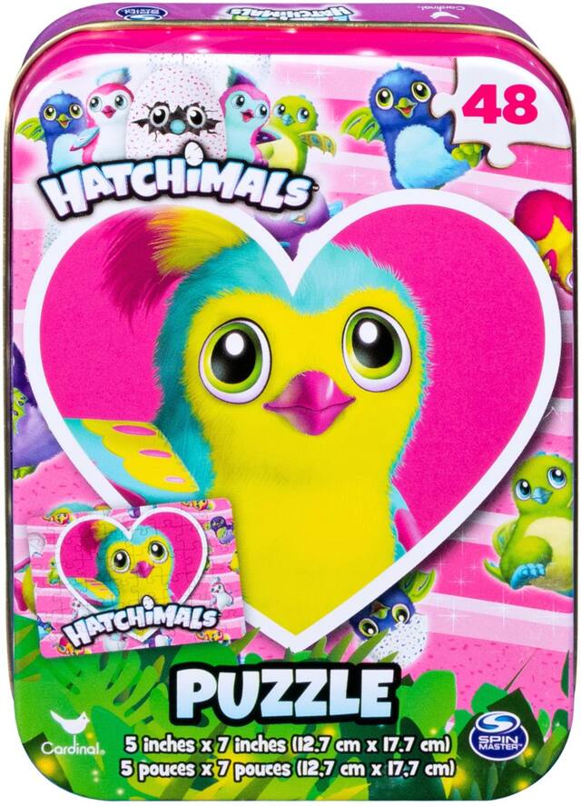 Hatchimals Puzzle Tin, 48-pc Front_Flat