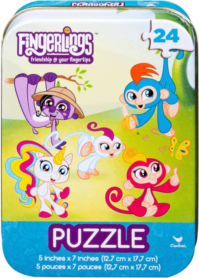 Fingerlings Puzzle Tin, 24-pc Front_Flat