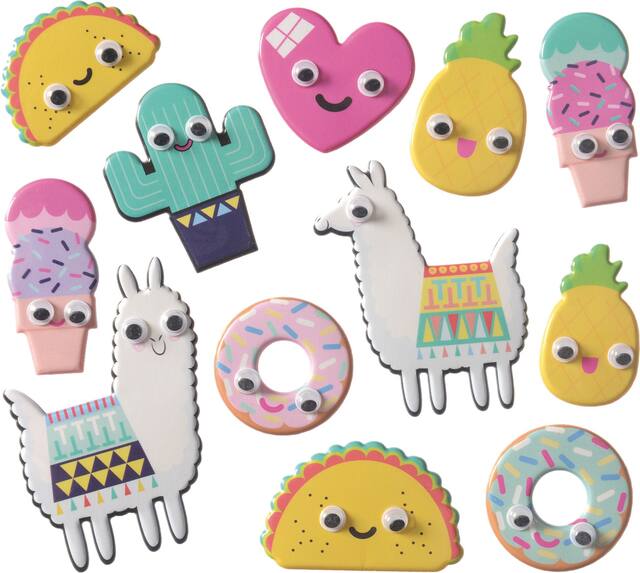 Autocollants lama doux et fiesta Front_Flat