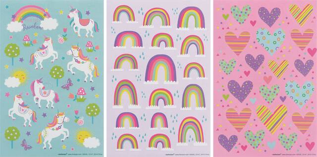 Unicorn Utopia Stickers, 12-pk Front_Flat