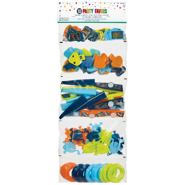 Dinosaur Favours, 100-pk Front_Flat