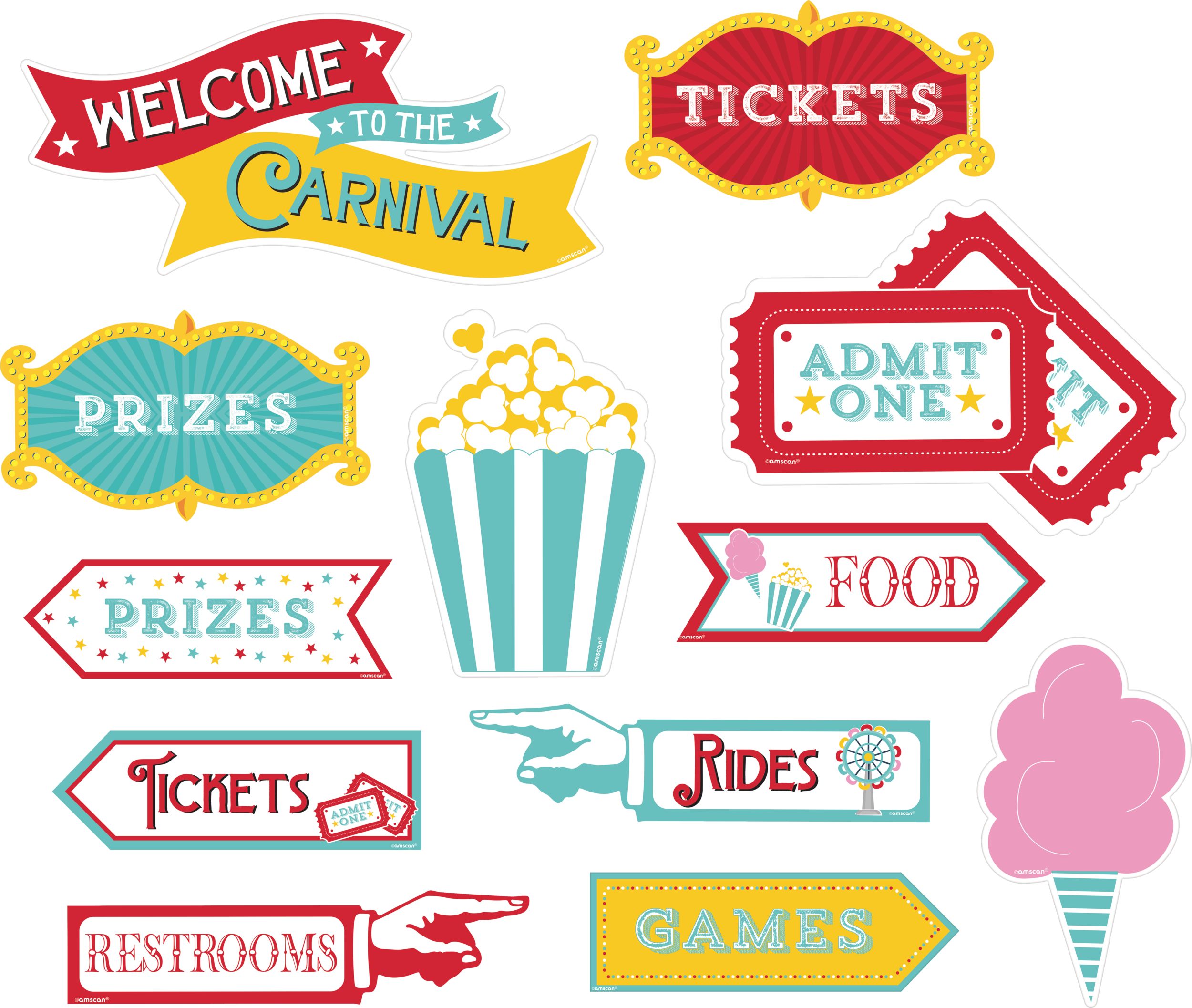 Carnival Cut-outs, 12-pk Front_Flat
