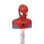  Party City Marvel Spider-Man Webbed Wonder Pull String Pinata,  14-1/2” x 18” x 6” : Toys & Games