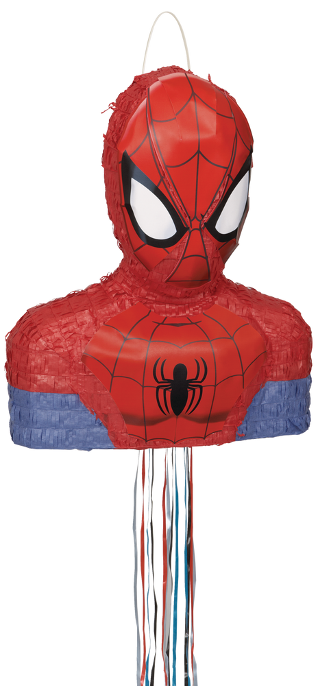 Marvel Spider-Man Drum Pop-Out Pull Pinata Party Game Decor