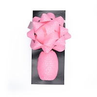 Gift Wrapping Bow & Ribbon Set, Pink, 4-in, for Valentine's Day/Birthday/Graduation Front_Flat