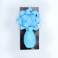 Gift Wrapping Bow & Ribbon Set, Light Blue, 4-in, for Graduation/Birthday/Easter Front_Flat