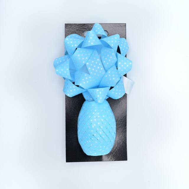 Noeuds et rubans, 4&nbsp;po, bleu pâle Front_Flat