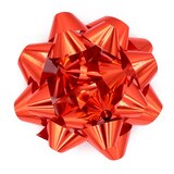 Gift Wrapping Bow, Red, 9-in, for Valentine's Day/Birthday/Graduation Overhead_Flat
