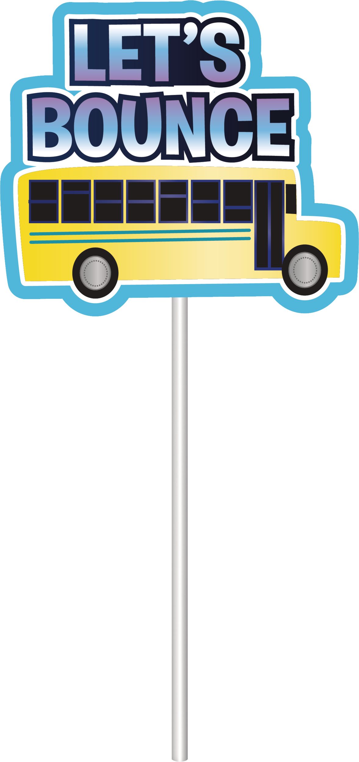 Battle Royal "Eat Sleep Game Repeat" Cupcake Treat Toppers, Blue, 12.25-in, 12-pk, for Birthday Party Front_Flat