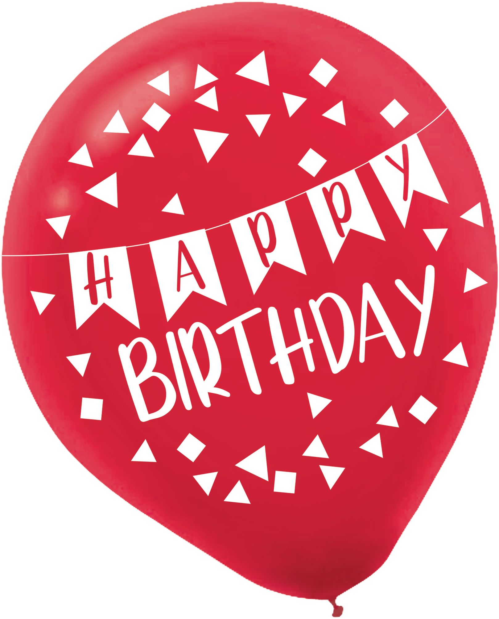 A Reason to Celebrate "Happy Birthday" Round Latex Balloons, Green/Blue/Red, 12-in, 15-pk, for Birthday Party Front_Flat