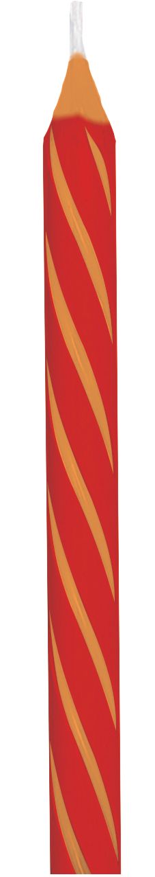 Blast Off Rocket Ship & Planets Wax Candles, Multi-Coloured, 4-in, 8-pk, for Birthday Party Front_Flat