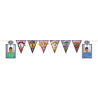 Nickelodeon PAW Patrol DIY Customizable Photo Hanging Garland Banner Decoration, Multi-Coloured, 12-in, for Birthday Party Front_Flat