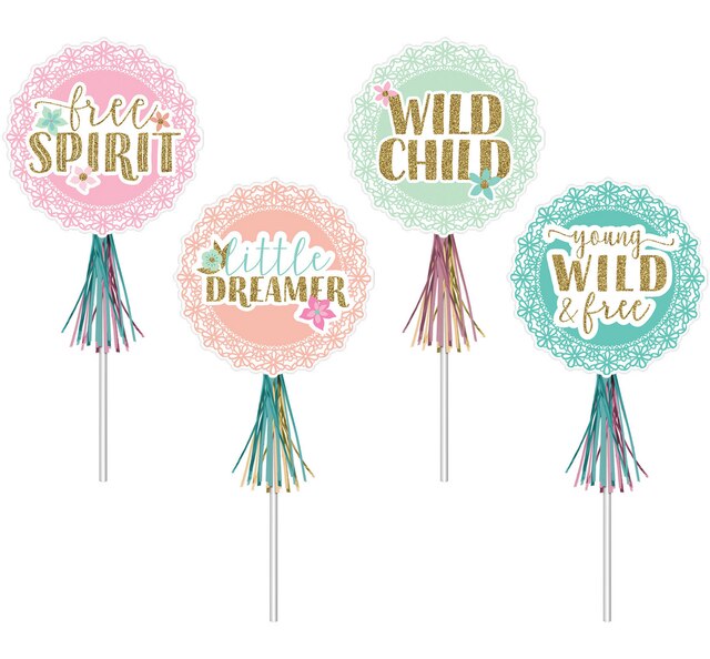 Boho Girl Glitter Wands for Birthday Party Favours, 8pk Canadian Tire