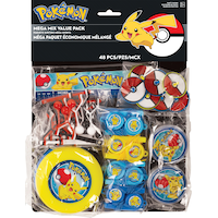 Jeux et jouets pour fête d'anniversaire Pokémon, paq. 48