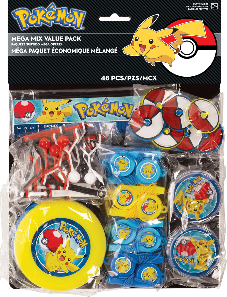 TRRY Pokémon Lot de 8 mini figurines pour fête d'anniversaire