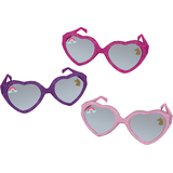 Glitter Magical Unicorn Heart-Shaped Sunglasses, Pink/Bright Pink/Purple, 6-pk Composite_or_Mixed