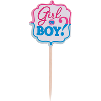 Girl or Boy Gender Reveal Picks, 36-pk Front_Flat