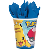 Gobelets en papier pour fête d'anniversaire, Pokémon, 9 oz, paq. 8 Front_Flat