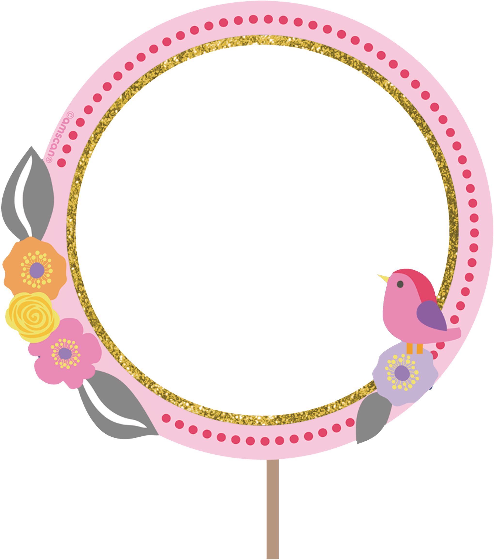 Décor mural fête licorne magique avec accessoires pour cabine photo pour fête d'anniversaire, paq. 17 Front_Flat