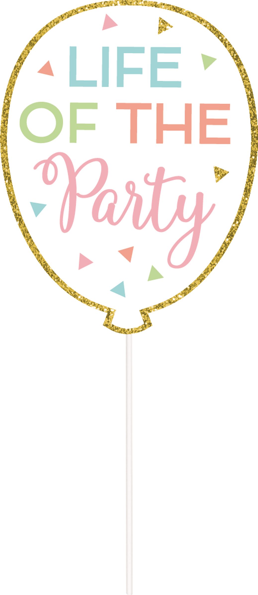 Confetti Fun "Birthday Squad" Plastic Scene Setter Background Decoration with Photo Booth Props, Multi-Coloured, 65-in, 15-pk, for Birthday Party Front_Flat