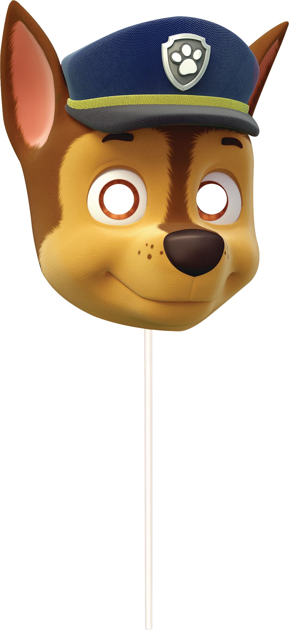 Nickelodeon PAW Patrol "Happy Birthday" Plastic Scene Setter Background Decoration with Photo Booth Props, Blue/Yellow, 14.5-in, 12-pk, for Birthday Front_Flat