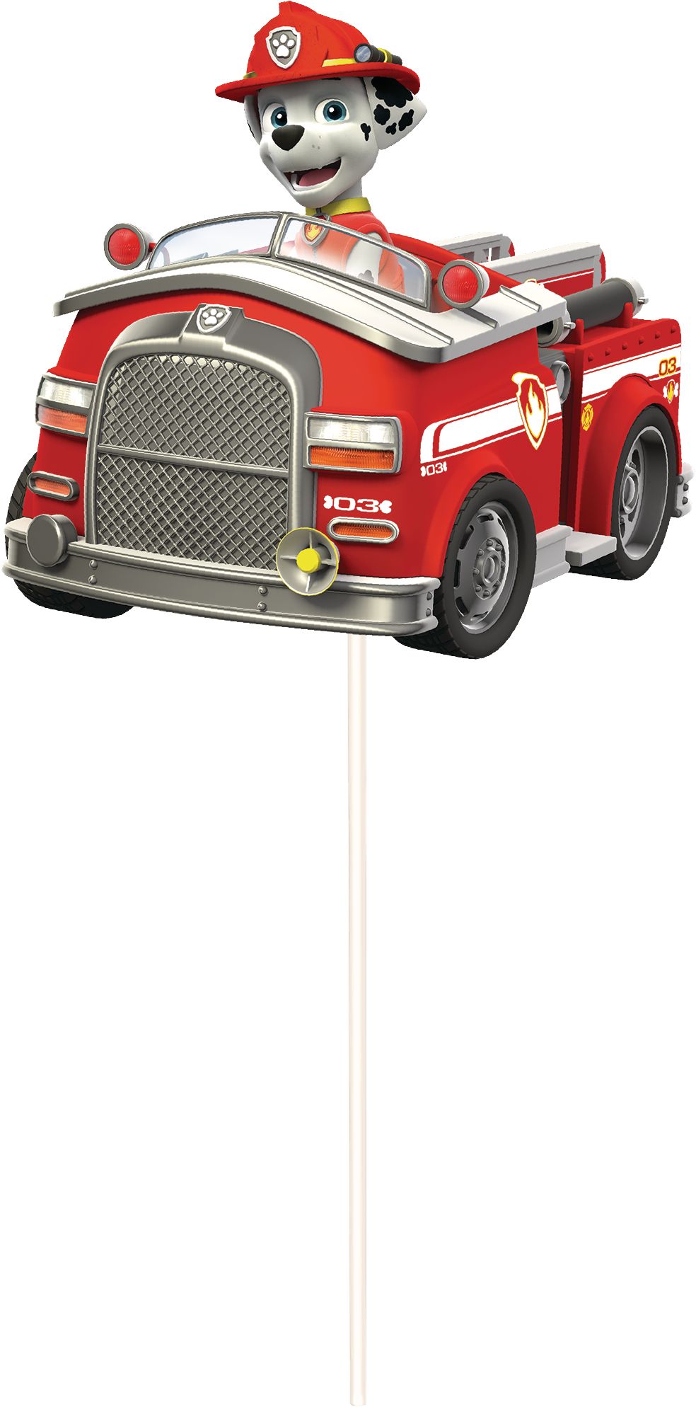 Nickelodeon PAW Patrol "Happy Birthday" Plastic Scene Setter Background Decoration with Photo Booth Props, Blue/Yellow, 14.5-in, 12-pk, for Birthday Front_Flat