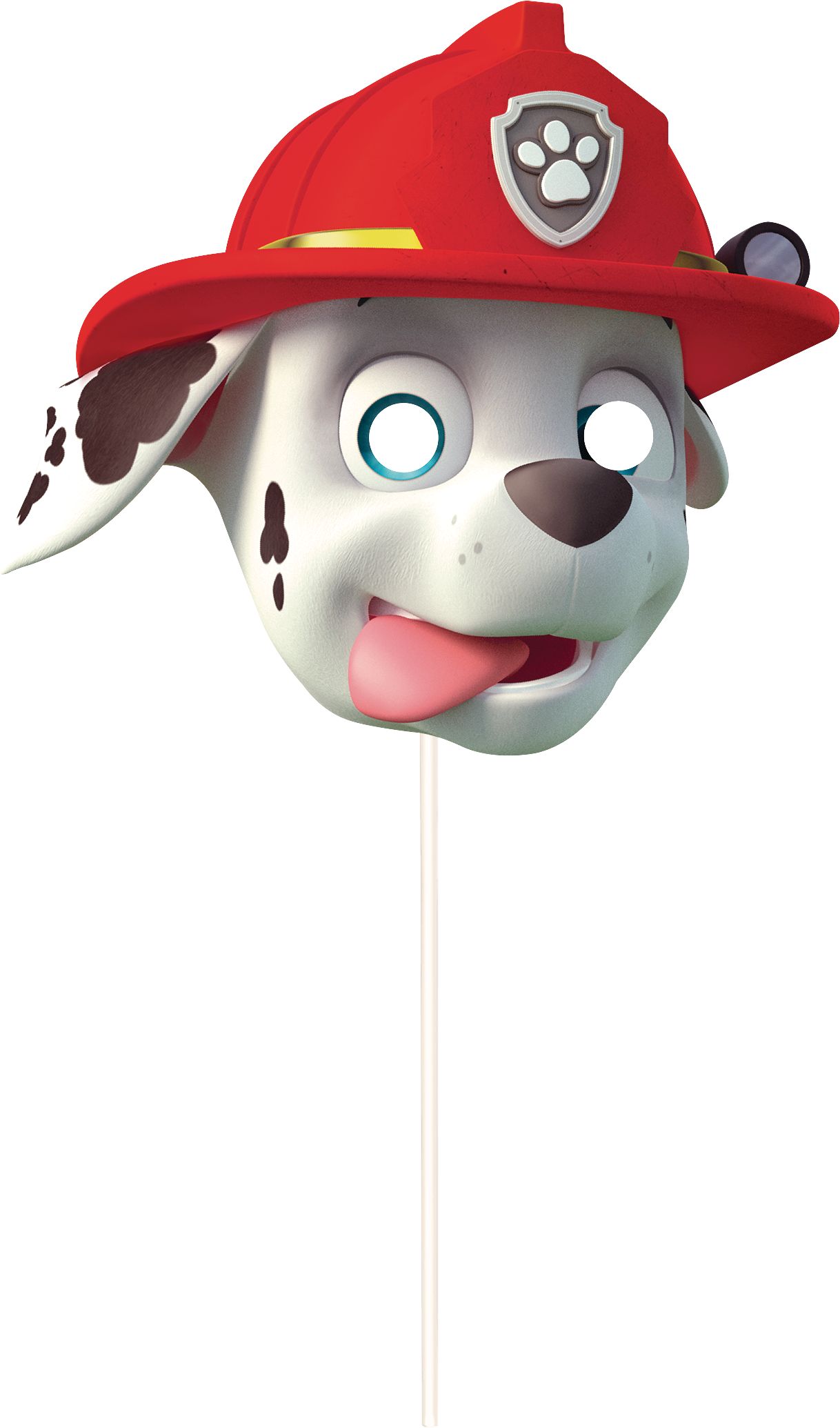 Nickelodeon PAW Patrol "Happy Birthday" Plastic Scene Setter Background Decoration with Photo Booth Props, Blue/Yellow, 14.5-in, 12-pk, for Birthday Front_Flat