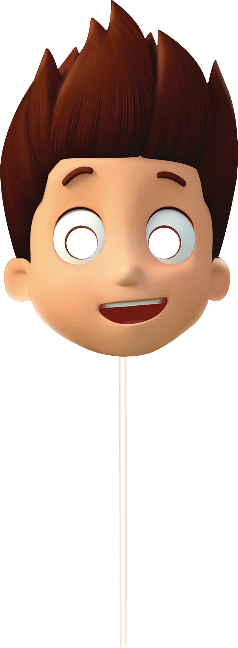 Nickelodeon PAW Patrol "Happy Birthday" Plastic Scene Setter Background Decoration with Photo Booth Props, Blue/Yellow, 14.5-in, 12-pk, for Birthday Front_Flat