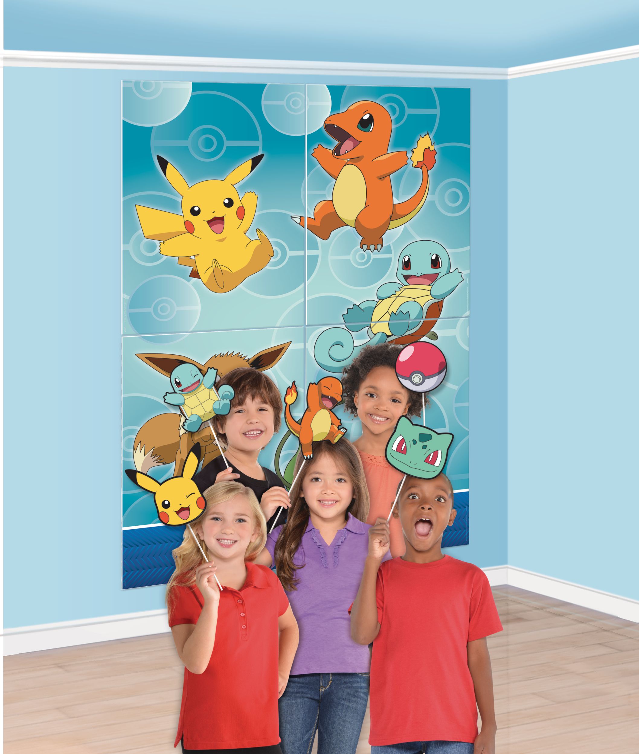 Décor mural de fête Pokémon classique avec accessoires, paq. 16 Composite_or_Mixed