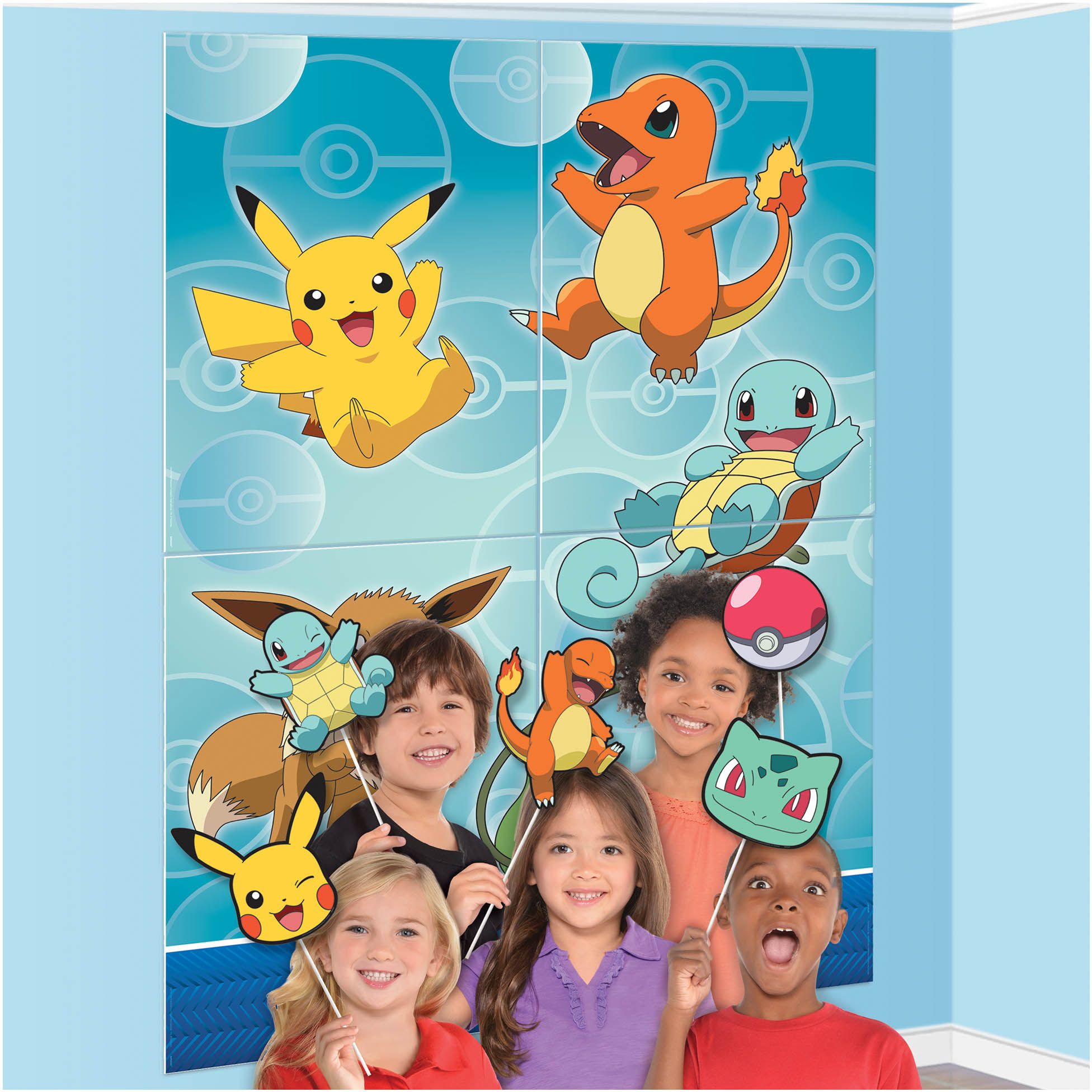Décor mural de fête Pokémon classique avec accessoires, paq. 16 Composite_or_Mixed