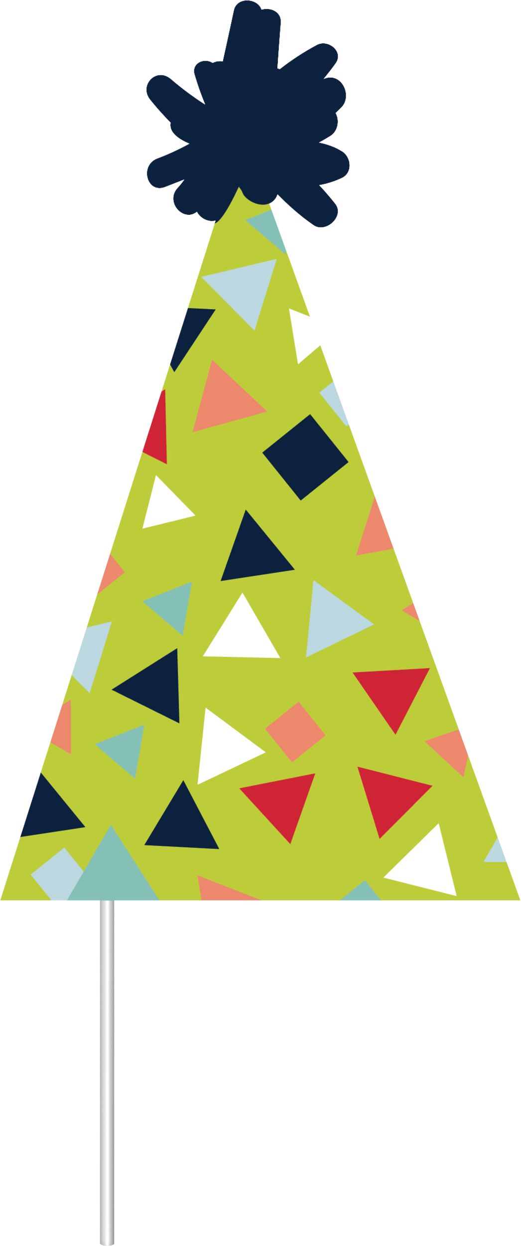 A Reason to Celebrate "Party" Plastic Scene Setter Background Decoration with Photo Booth Props, Blue/Red, 14.5-in, 13-pk, for Birthday Party Front_Flat