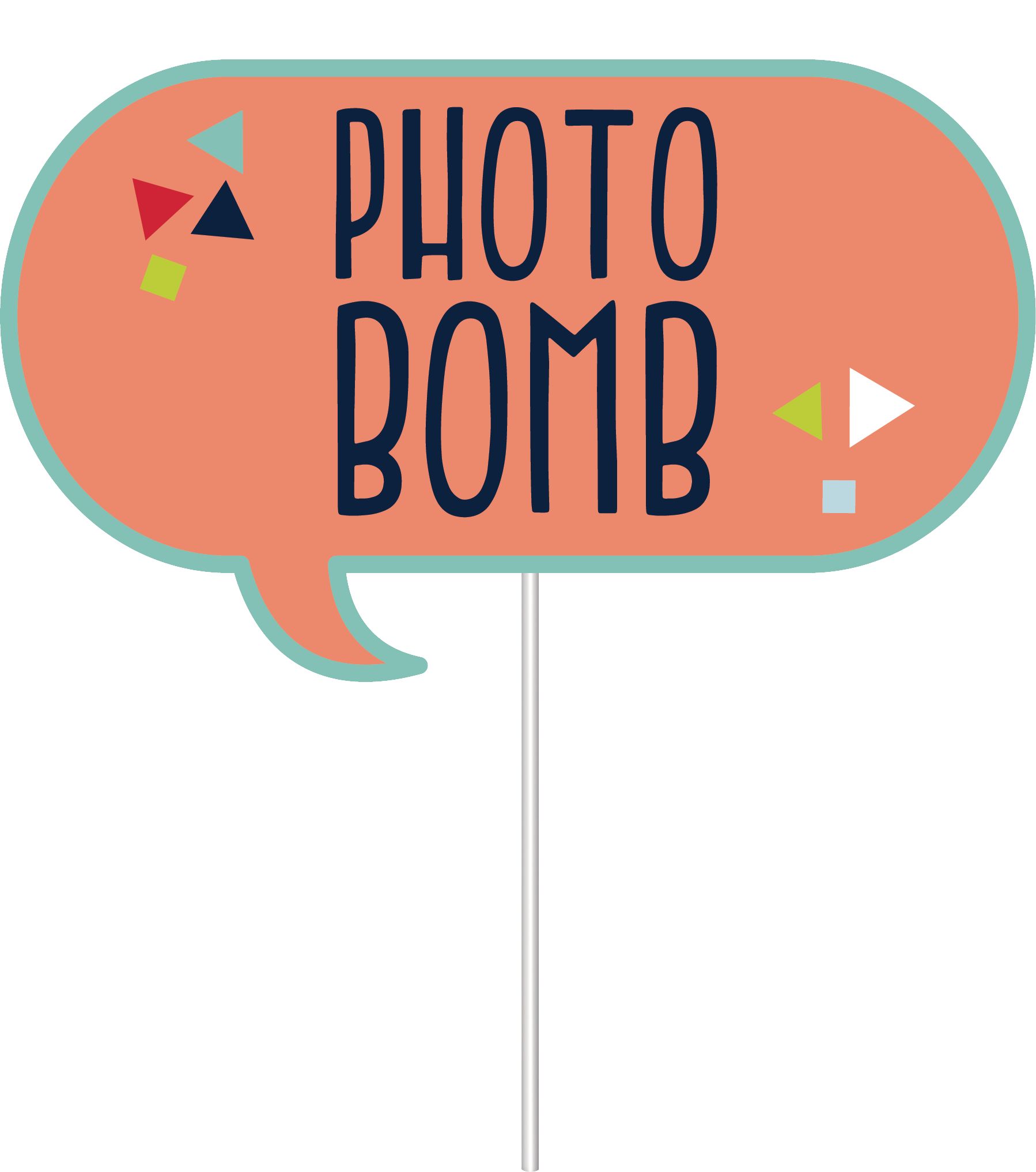 A Reason to Celebrate "Party" Plastic Scene Setter Background Decoration with Photo Booth Props, Blue/Red, 14.5-in, 13-pk, for Birthday Party Front_Flat