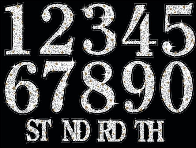 Serpentins décoratifs scintillants pour fête d'anniversaire Front_Flat