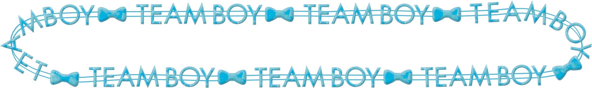 "Team Boy" or "Team Girl" Beaded Necklaces, Pink/Blue, One Size, 10-pk, Wearable Accessories for Baby Shower/Gender Reveal Front_Elevated