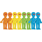 Cadeaux-surprises d'anniversaire extraterrestres qui brillent dans le noir, paq. 8 Front_Angled_Right