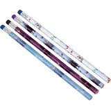 Disney Frozen Elsa/Anna/Olaf Writing Pencils, Blue/Purple, 8-pk, for Arts & Crafts/Birthday Favour Overhead_Flat