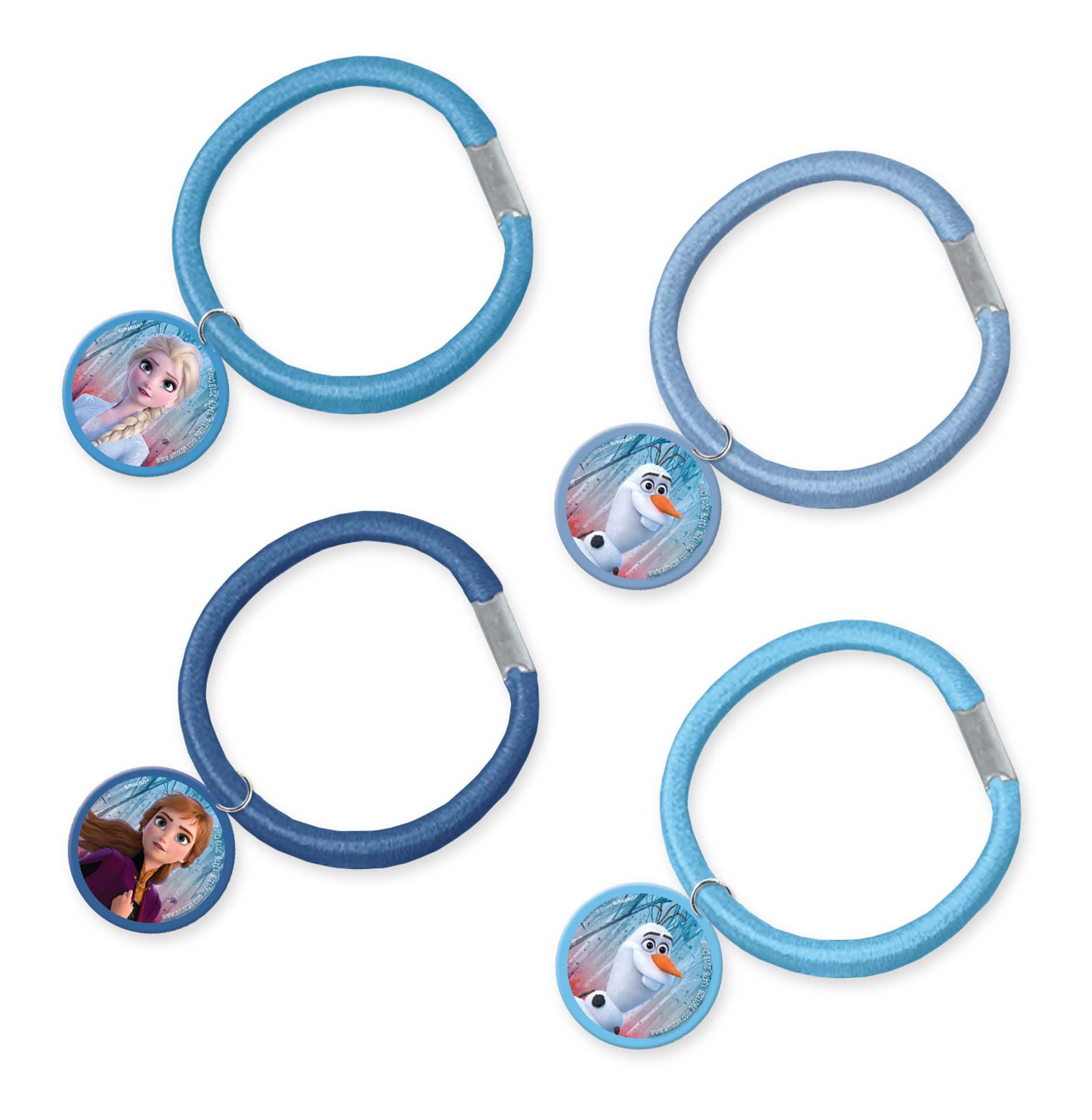 Disney Frozen 2 Hair Ties for Birthday Party Favours, 8-pk Overhead_Flat