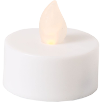 Tealight Flameless LED Candles, White, 1.5-in, 12-pk, for Wedding/Birthday Party Front_Elevated