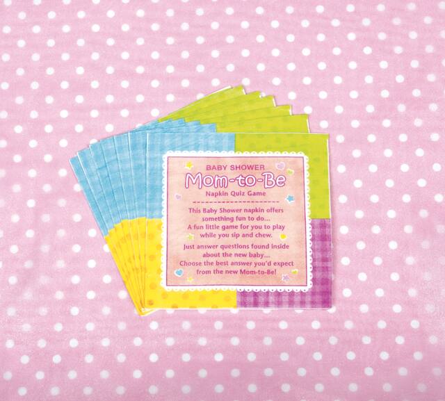 Napkin Trivia Baby Shower Game Party City