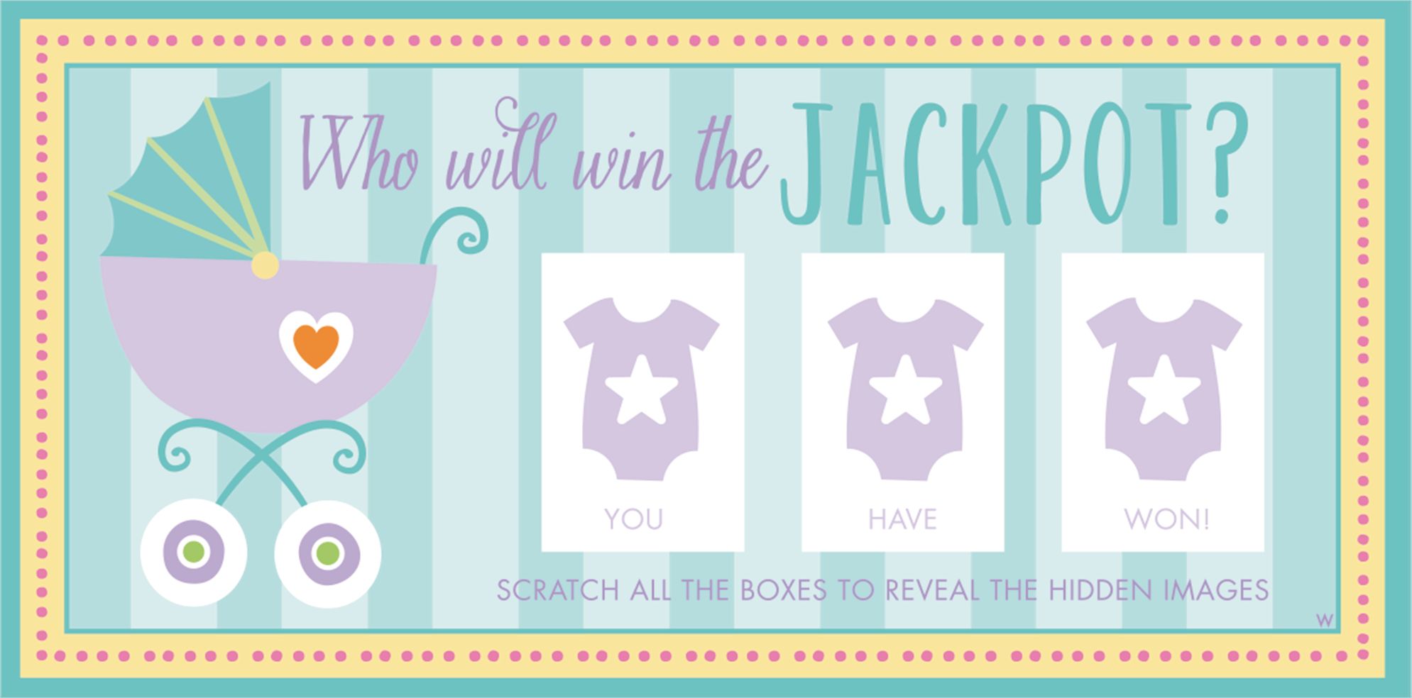 Baby Shower Scratch-Off Cards, 12-pk Front_Flat