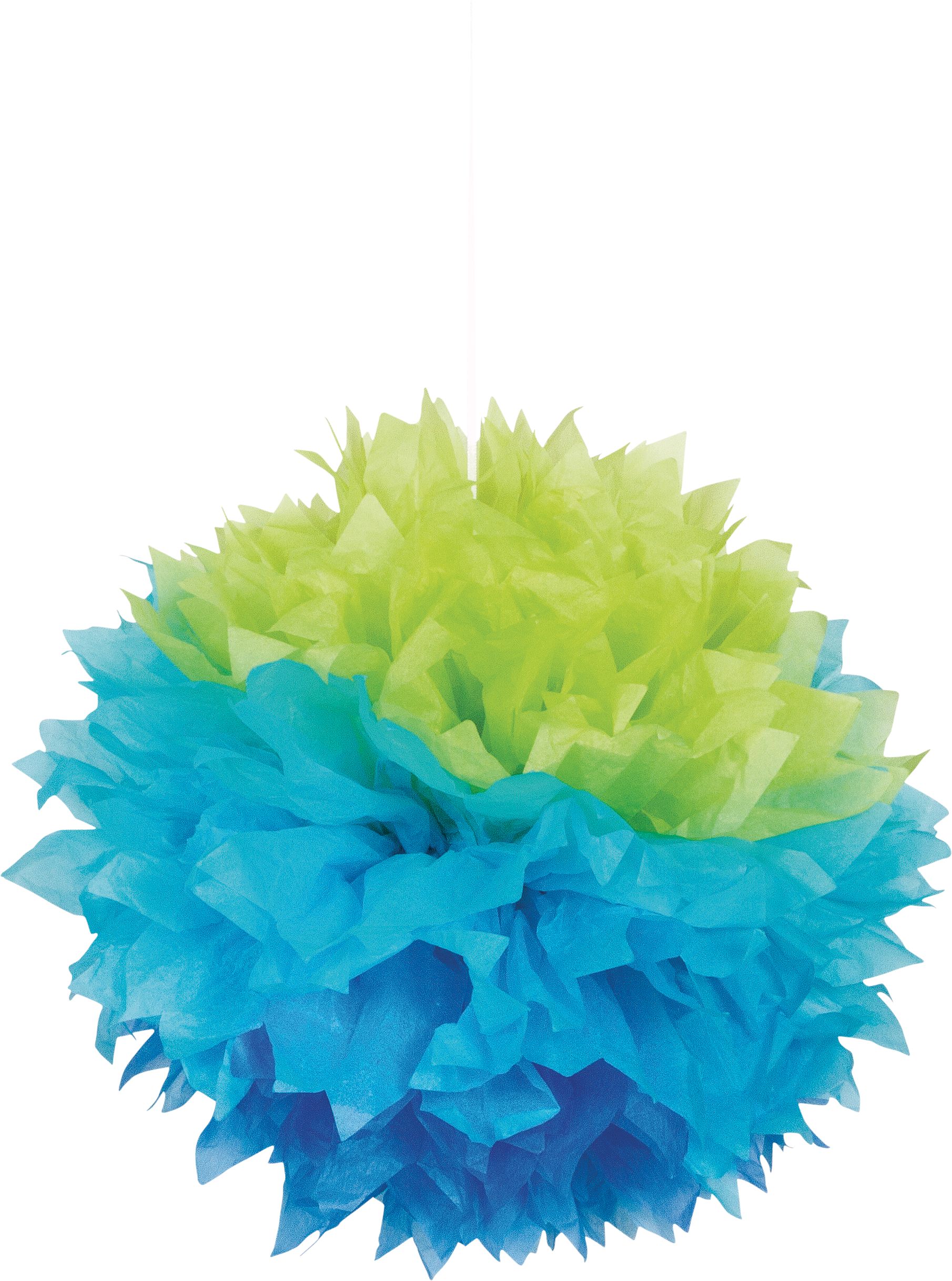 Décorations duveteuses arc-en-ciel Front_Flat