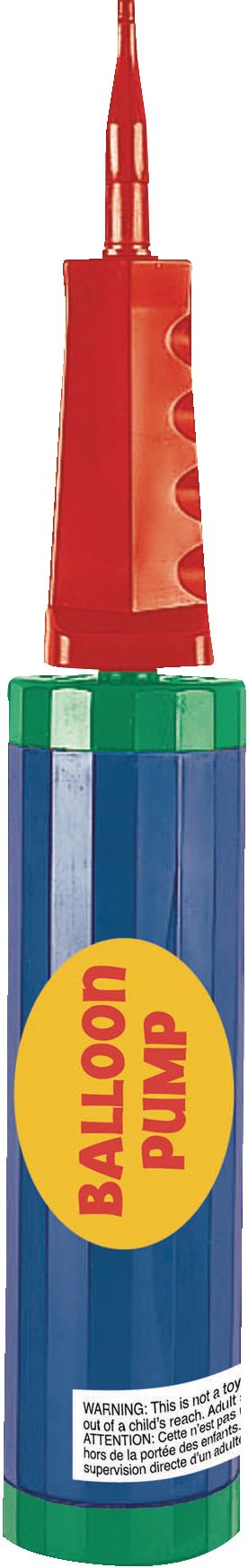 Pompe manuelle de gonflage d'air pour ballon, bleu/rouge, 11 po, pour la veille du jour de l'An/remise de diplôme/fête prénatale/mariage/Halloween Front_Flat