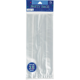 Rectangle Cello Party Treat Bags, Clear, 5-in, 25-pk, for Birthday Party Front_Flat