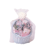 Cello Transparent Shrink Wrap, Clear, 25-in, for Birthday/Baby Shower/Easter Front_Flat