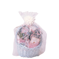 Cello Transparent Shrink Wrap, Clear, 25-in, for Birthday/Baby Shower/Easter Front_Flat