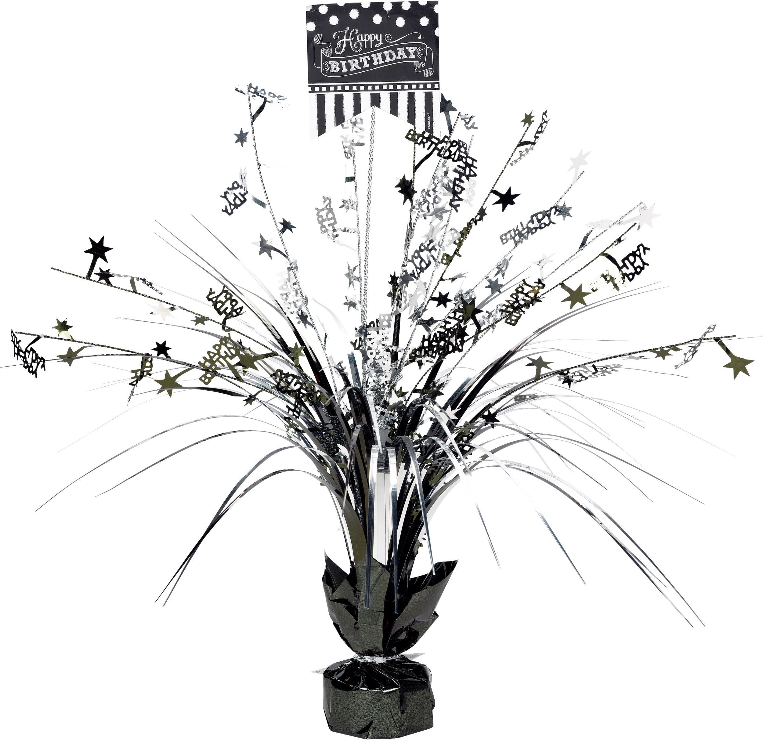 Happy Birthday Spray Centerpiece Front_Flat