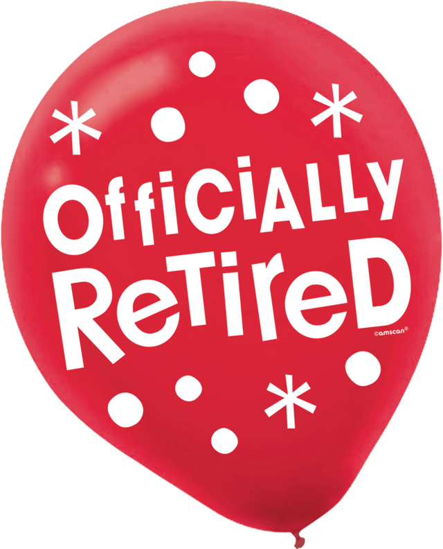 Happy Retirement Celebration Balloons, 15pk Party City