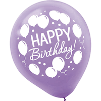 Rainbow Balloon Bash Birthday Balloons, 72-pk Front_Flat